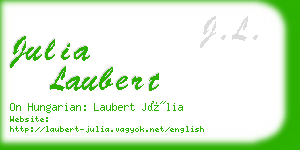 julia laubert business card